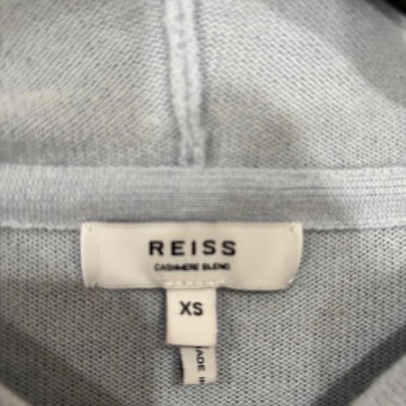 WOMENS REISS CASHMERE BLEND ZIP FRONT HOODED SWEATER - Picture 2 of 6